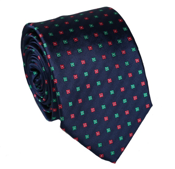 Blue Printed Natural Silk Tie