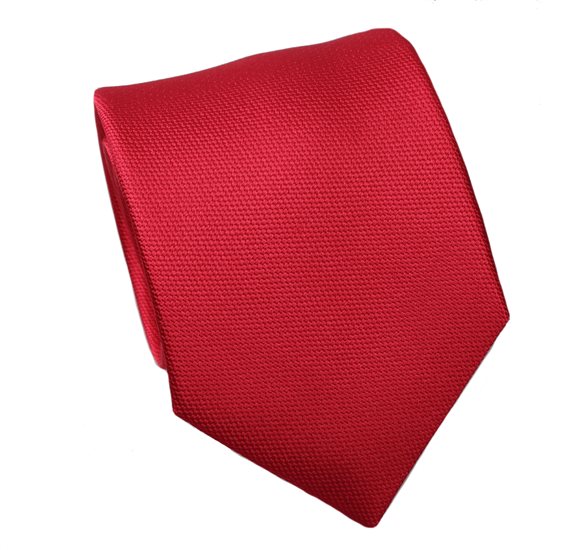 Red Natural Silk Tie