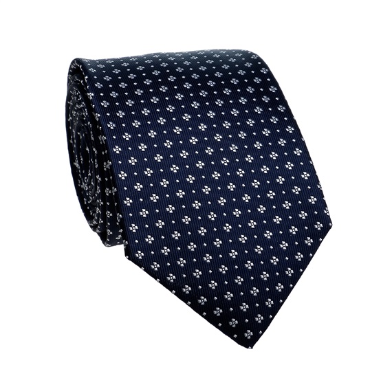 Clover Dark Blue Tie