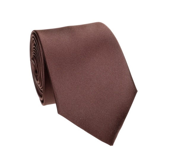Dark Brown Tie and Pocket Square
