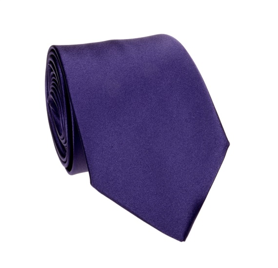 Dark Purple Tie and Pocket Square