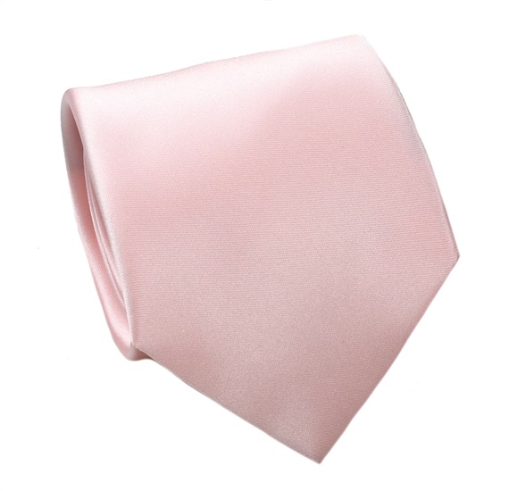 Pale Pink Tie and Pocket Square