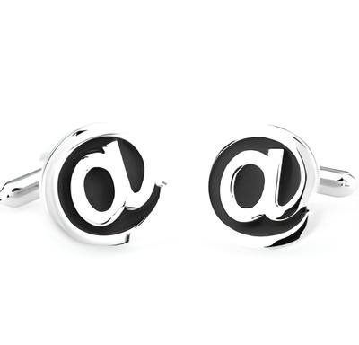 At Sign Cufflinks
