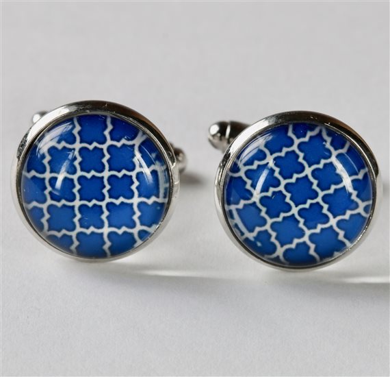 Blue Mosaic Cufflinks