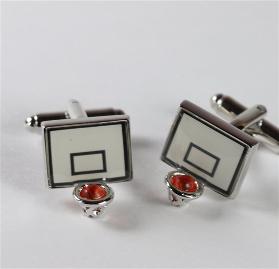 Basketball Metal Cufflinks