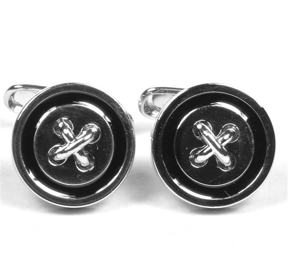 Button Metal Cufflinks