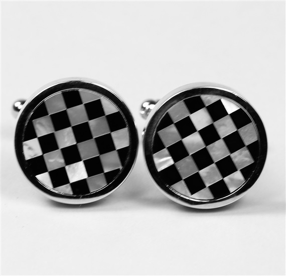 Onix and Mother Pearl Cufflinks