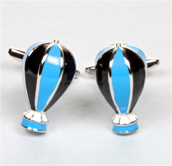 Blue Hot Balloon Cufflinks
