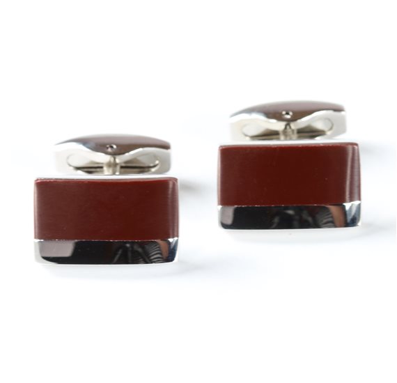 Brown Design Cufflinks