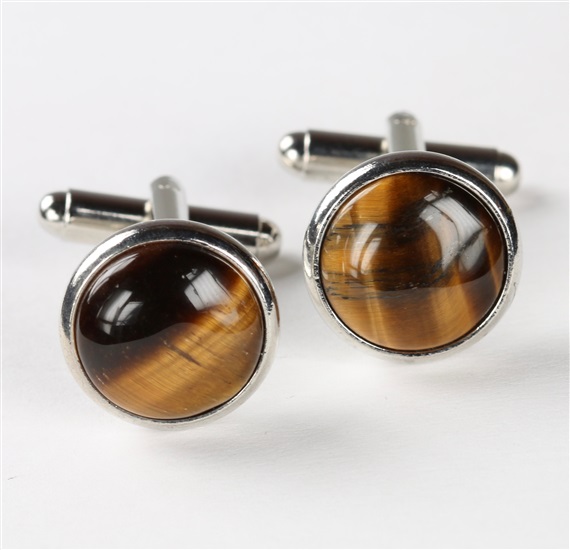Tiger's Eye Cufflinks
