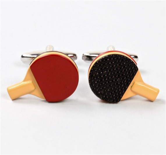 Table Tennis Racket Cufflinks