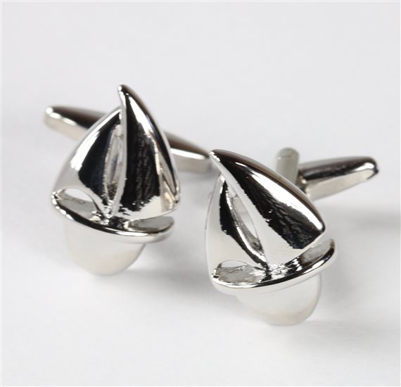 Sailboat Metal Cufflinks