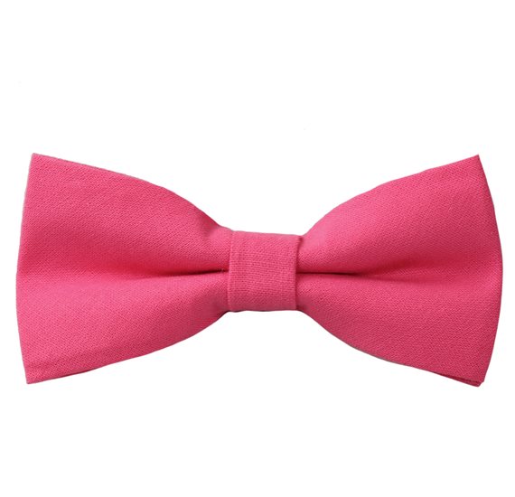 Fuxia Cotton Bow Tie