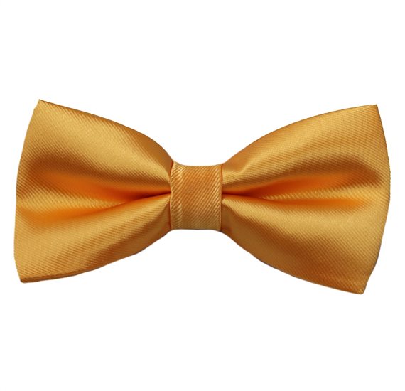Yellow Satin Bow Tie