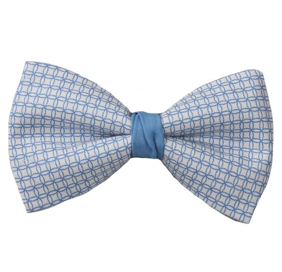 Blue Sky Bow Tie with Design