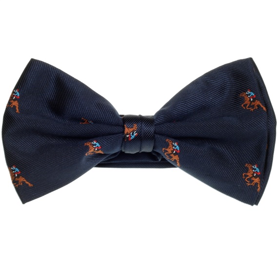 Deep Blue Bow Tie with Jockey