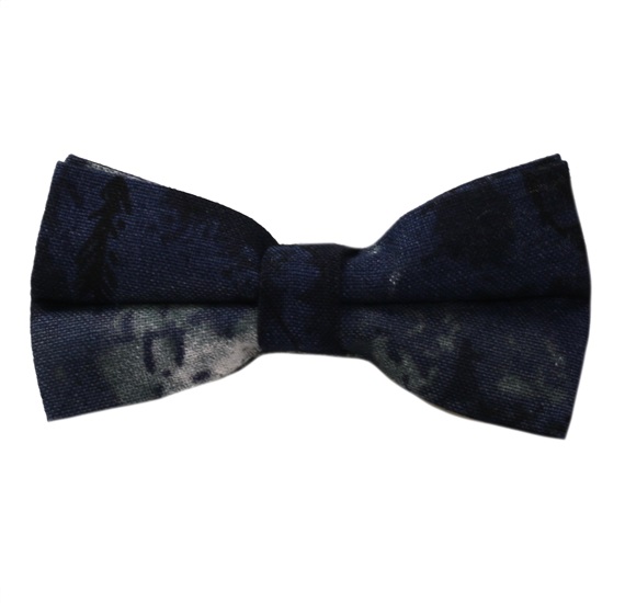 Blue and Grey Bow Tie