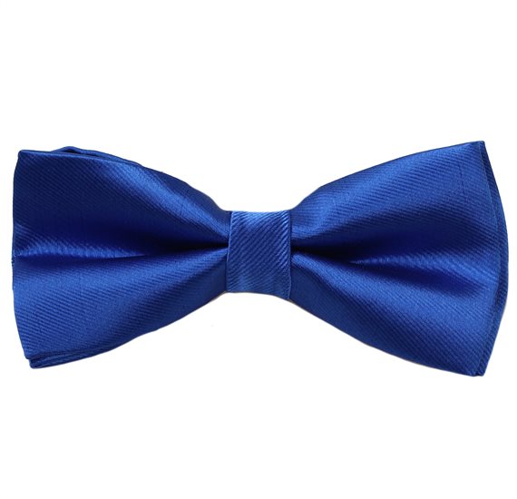 Royal Blue Satin Bow Tie
