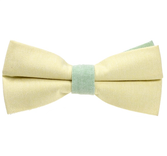 Yellow and Green Bow Tie