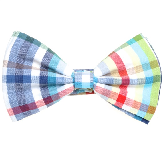 Multicolor Tartan Bow Tie