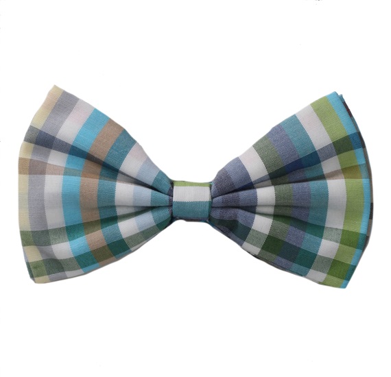 Multicolor Vichy Cheks Bow Tie