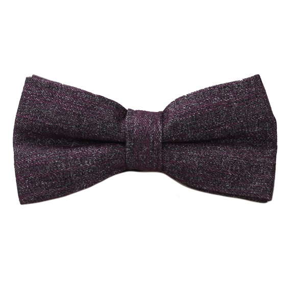 Eggplant Colour Bow Tie Marbled