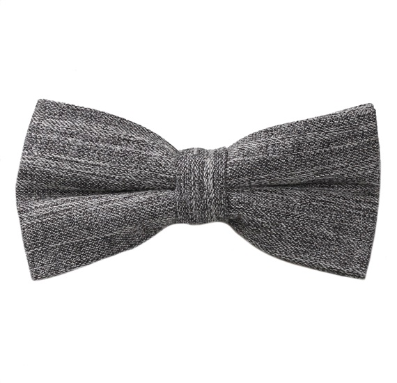 Grey and Brown Marbled Bow Tie