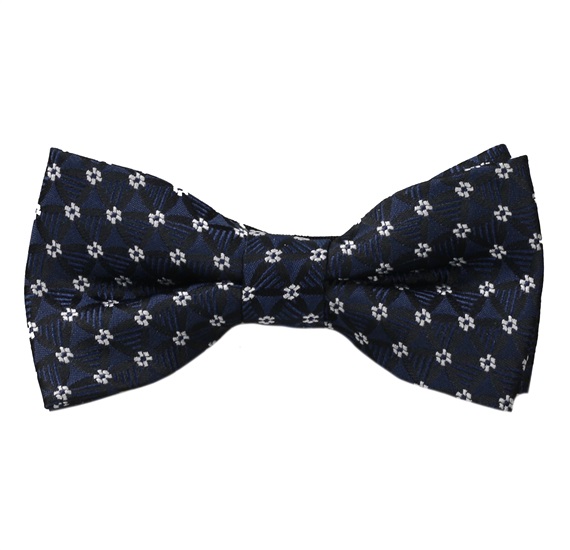 Boy's Blue with Daisies Bow Tie