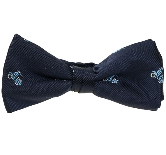Boy's Dark Blue Scooter Bow Tie