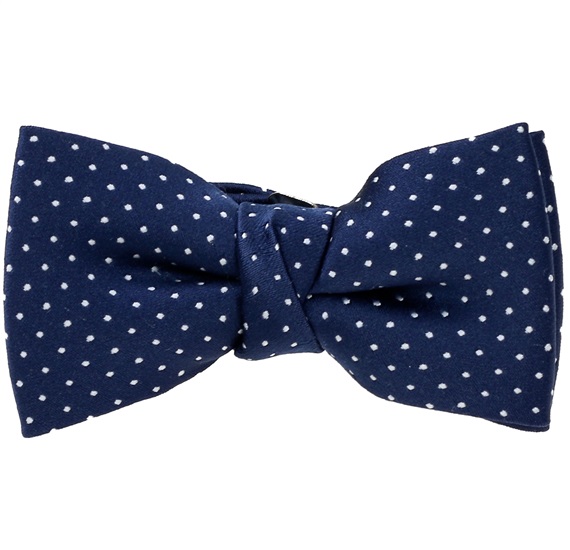 Boy's Blue Polka Dots Bow Tie