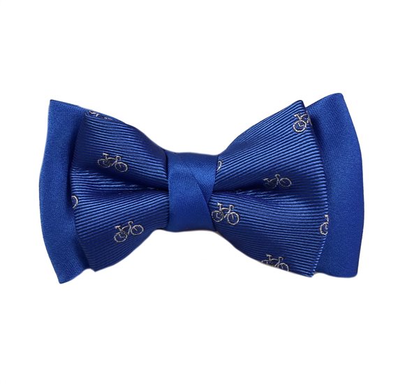 Royal Blue Boy's Bow Tie with Bike