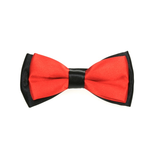 Boy's Black and Red Bow Tie
