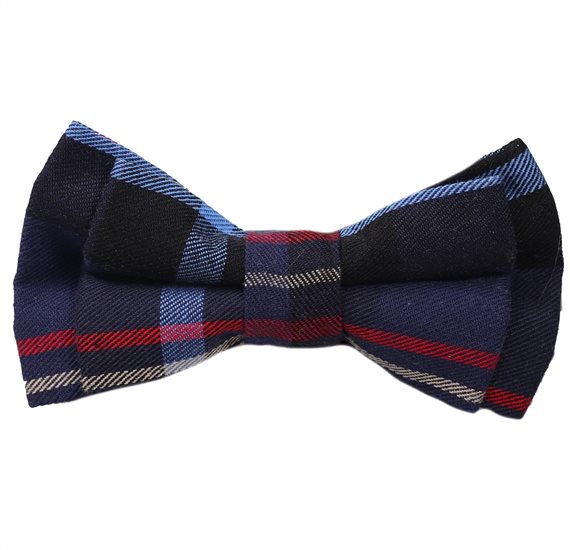 Boy's Blue Tartan Bow Tie