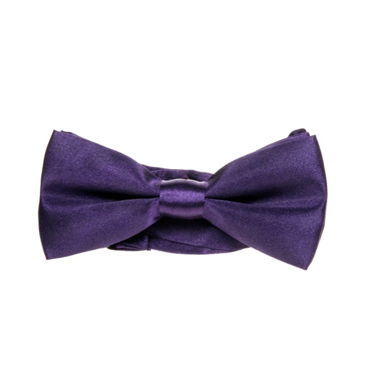 Boy's Dark Purple Bow Tie