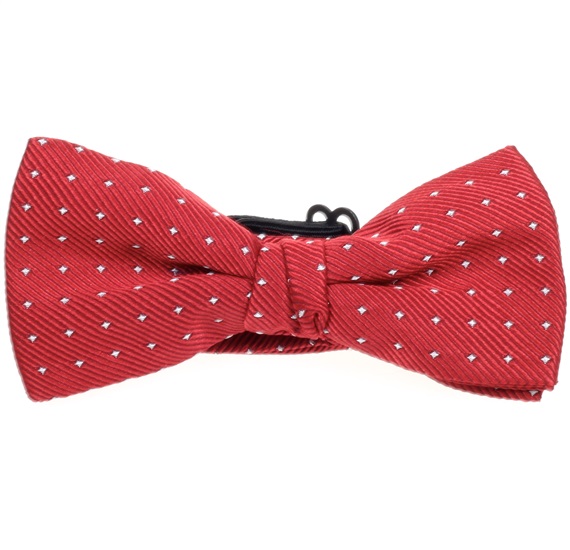 Boy's Red Bow Tie with Dots