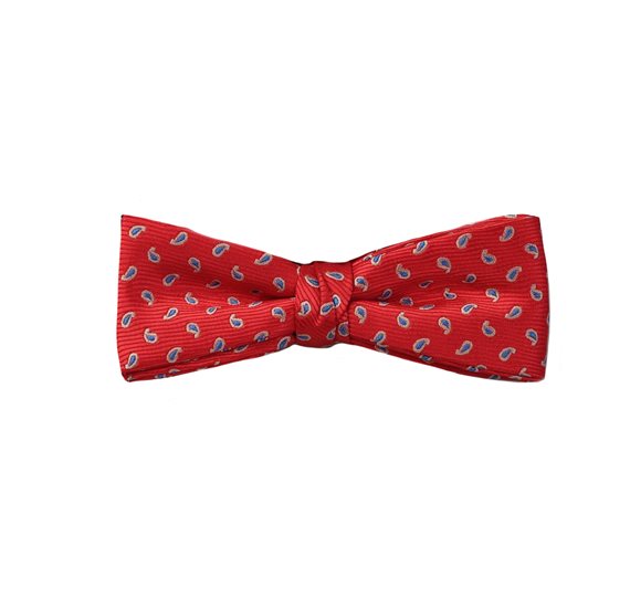 Boys' Red with Paisley Bow Tie
