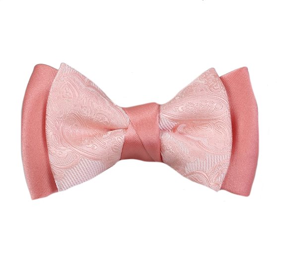 Boy's Salmon Pink Bow Tie
