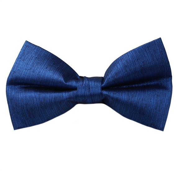 Royal Blue Satin Bow Tie