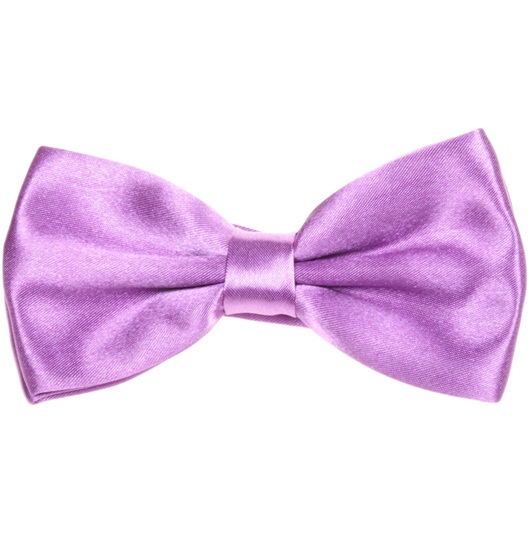Lavander Satin Bow Tie