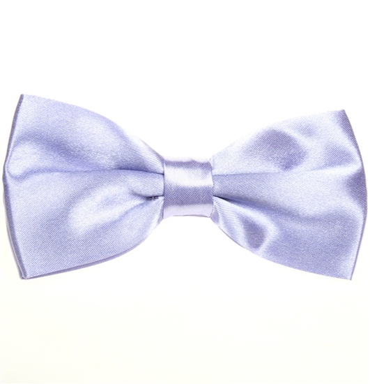Mauve Satin Bow Tie