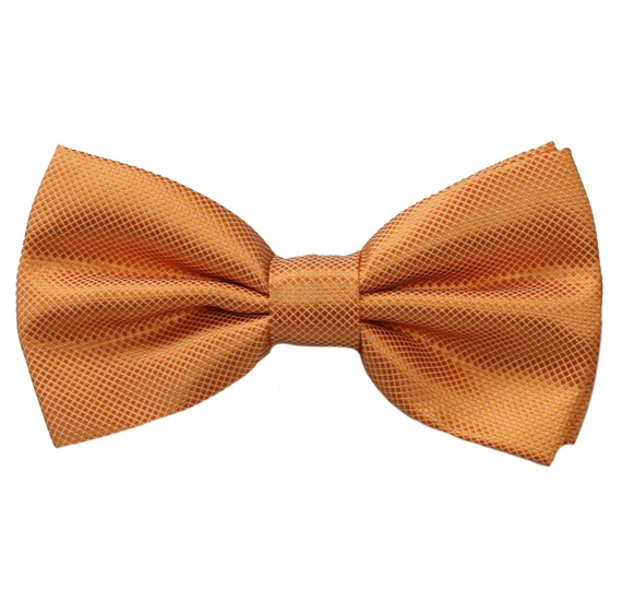 Orange Satin Bow Tie