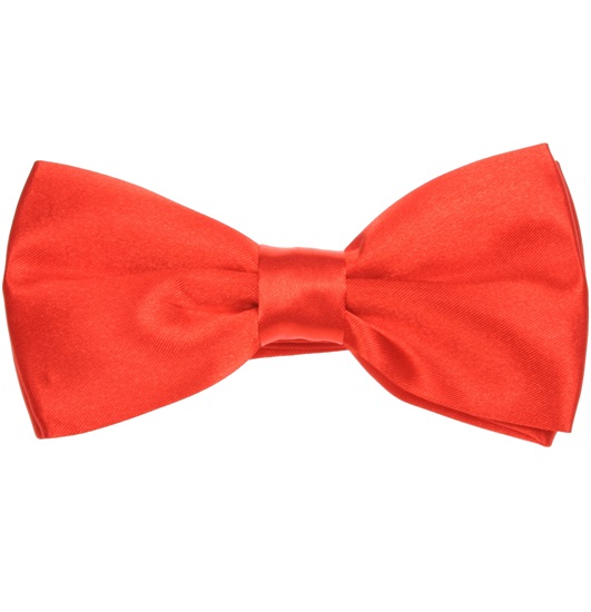 Red Satin Bow Tie