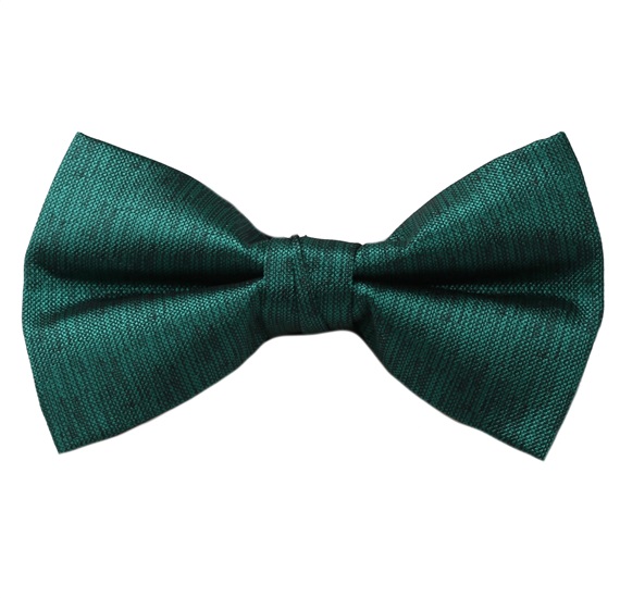 Emerald Green Satin Bow Tie