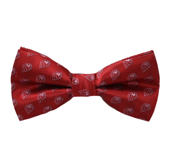 Red Bow Tie with Grey Lions