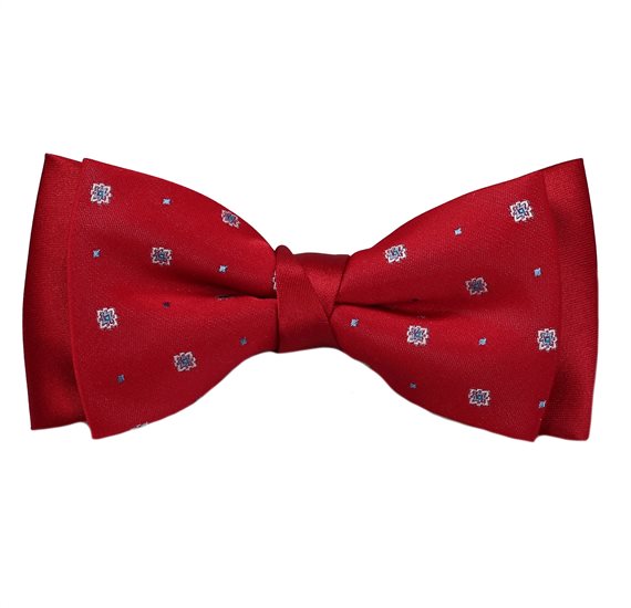 Red Bow Tie with Design