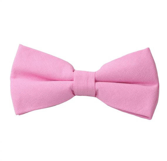 Pink Cotton Bow Tie