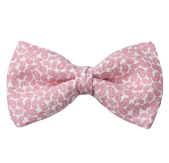 Bow Tie with Pink Paisley