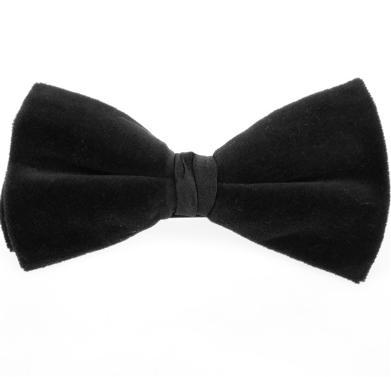 Black Velvet Bow Tie