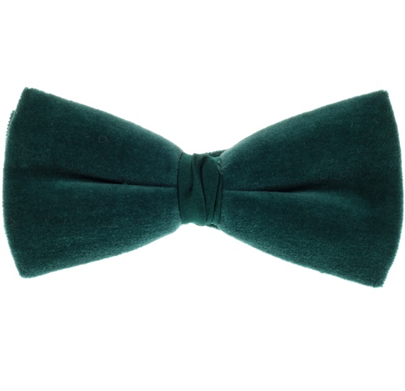 Dark Green Velvet Bow Tie