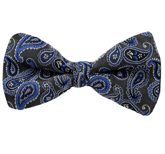 Green Bow Tie Paisley Design